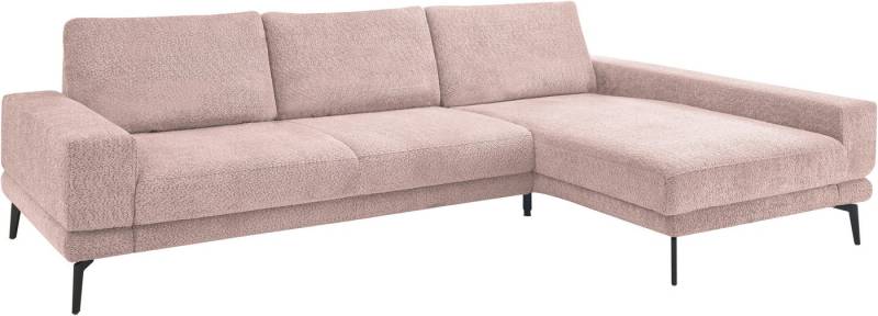 set one by Musterring Ecksofa SO 3600 optimaler Sitzkomfort in Federkern o. Kaltschaum, 2 Sitzhöhen, Sitzhöhe 42 cm, Federkern, B 293 x T 180 cm, Kama rose von set one by Musterring