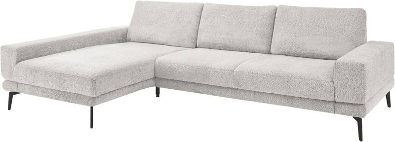 set one by Musterring Ecksofa SO 3600 optimaler Sitzkomfort in Federkern o. Kaltschaum, 2 Sitzhöhen, Sitzhöhe 42 cm, Federkern, B 293 x T 180 cm, Kama silver von set one by Musterring