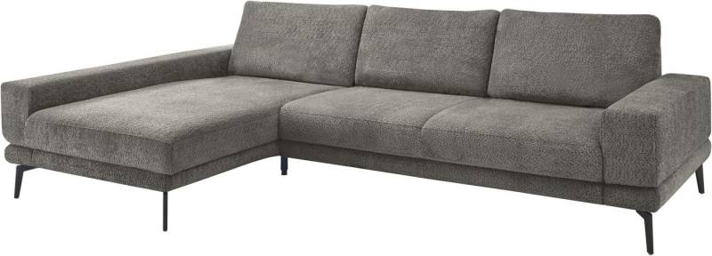 set one by Musterring Ecksofa SO 3600 optimaler Sitzkomfort in Federkern o. Kaltschaum, 2 Sitzhöhen, Sitzhöhe 42 cm, Federkern, B 293 x T 180 cm, Kama anthrazit von set one by Musterring