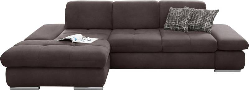 set one by Musterring Ecksofa SO4100 V, mit verstellbaren Kopfteilen, wahlweise mit Funktionen, Cord-Bezug von set one by Musterring