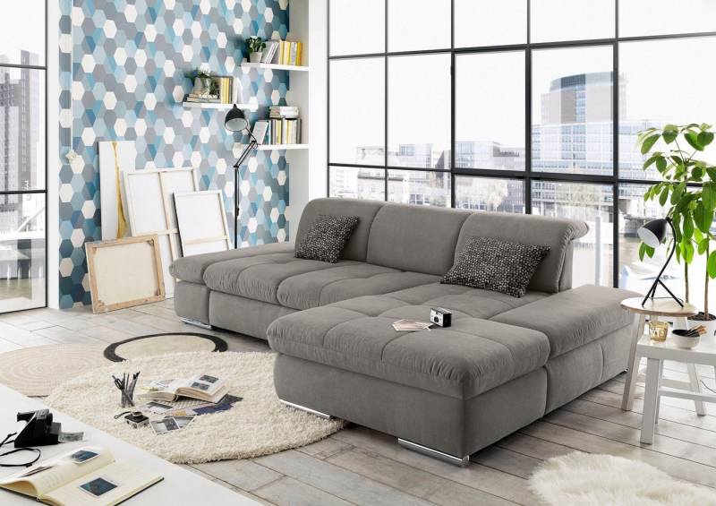 set one by Musterring Ecksofa SO4100 V, mit verstellbaren Kopfteilen, wahlweise mit Funktionen, Cord-Bezug von set one by Musterring