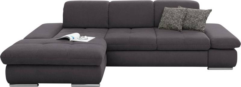 set one by Musterring Ecksofa SO4100 V, mit verstellbaren Kopfteilen, wahlweise mit Funktionen, Cord-Bezug von set one by Musterring