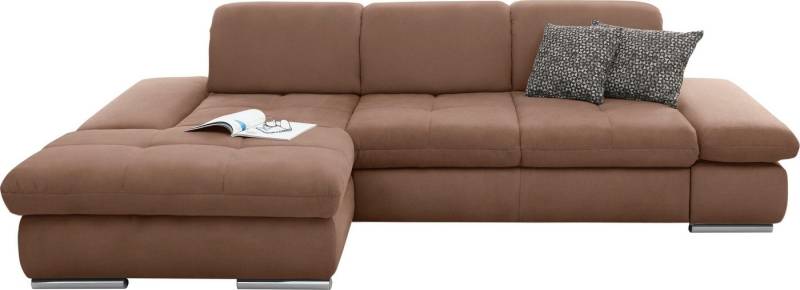 set one by Musterring Ecksofa SO4100 V, mit verstellbaren Kopfteilen, wahlweise mit Funktionen, Cord-Bezug von set one by Musterring