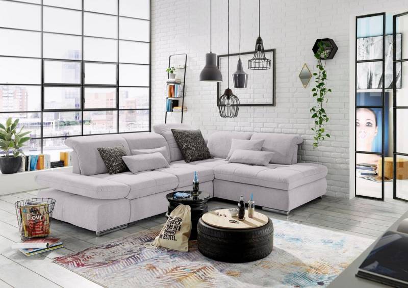 set one by Musterring Ecksofa SO 4100 mit komfortablen Federkern und Kopfteilverstellung, wahlweise mit Bettfunktion und Sitztiefenverstellung, L-Form von set one by Musterring