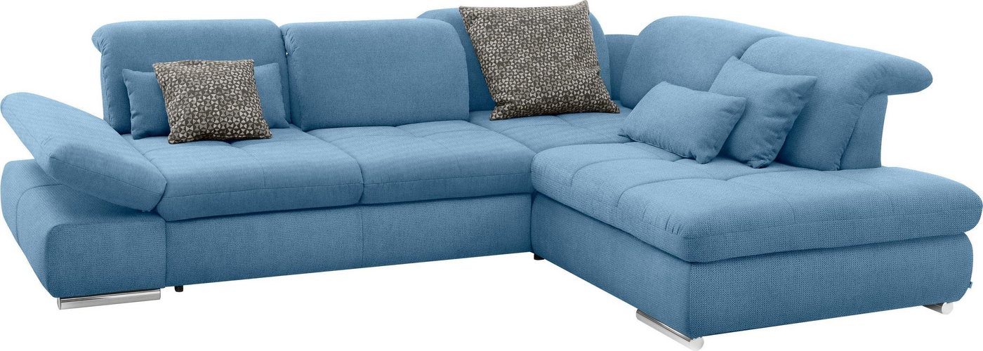 set one by Musterring Ecksofa SO 4100 mit komfortablen Federkern und Kopfteilverstellung, wahlweise mit Bettfunktion und Sitztiefenverstellung, L-Form von set one by Musterring