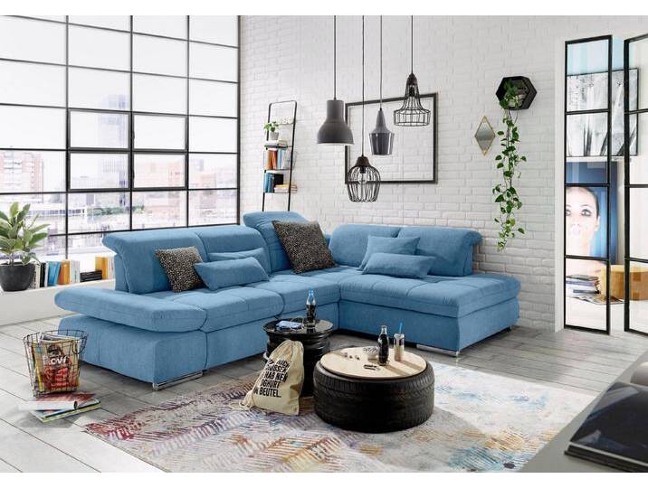 set one by Musterring Ecksofa SO 4100 mit komfortablen Federkern und Kopfteilverstellung, L-Form, blau von set-one-by-Musterring