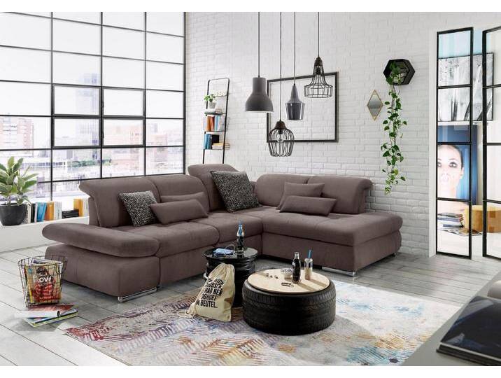 set one by Musterring Ecksofa SO 4100 mit komfortablen Federkern und Kopfteilverstellung, L-Form, braun, ohne Funktion, nuss von set-one-by-Musterring