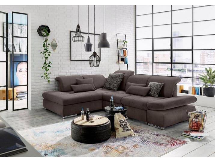 set one by Musterring Ecksofa SO 4100 mit komfortablen Federkern und Kopfteilverstellung, L-Form, braun von set-one-by-Musterring
