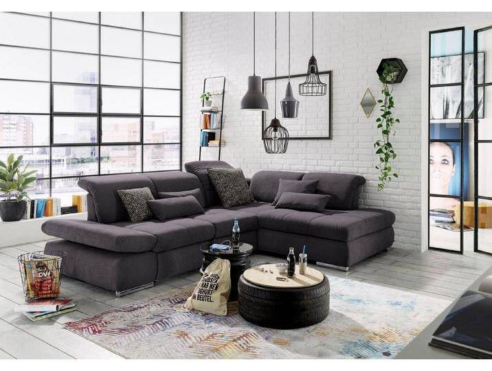 set one by Musterring Ecksofa SO 4100 mit komfortablen Federkern und Kopfteilverstellung, L-Form, grau von set-one-by-Musterring