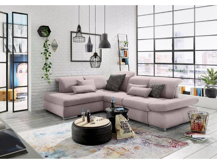 set one by Musterring Ecksofa SO 4100 mit komfortablen Federkern und Kopfteilverstellung, L-Form, grau von set-one-by-Musterring