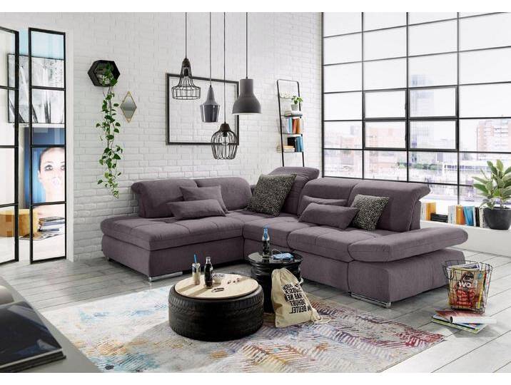 set one by Musterring Ecksofa SO 4100 mit komfortablen Federkern und Kopfteilverstellung, L-Form, grau von set-one-by-Musterring