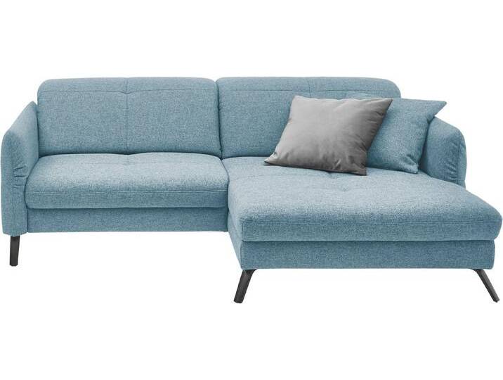 set one by Musterring Ecksofa SO 4400 V, Fuß schwarz, blau, mit Armteilverstellung-ohne Kopfteilverstellung-ohne Sitting-Bett motorisch von set-one-by-Musterring