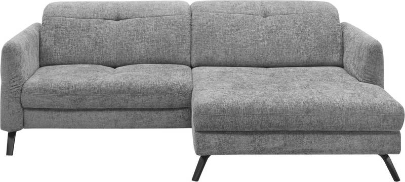 set one by Musterring Ecksofa SO 4400 V, wahlweise mit motorischer Bettfunktion & Kopfverstellung, Fuß schwarz von set one by Musterring