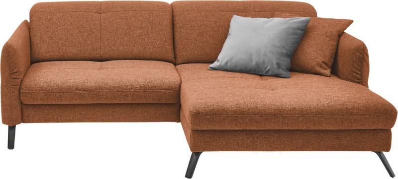 set one by Musterring Ecksofa SO 4400 V, wahlweise mit motorischer Bettfunktion & Kopfverstellung, Fuß schwarz von set one by Musterring
