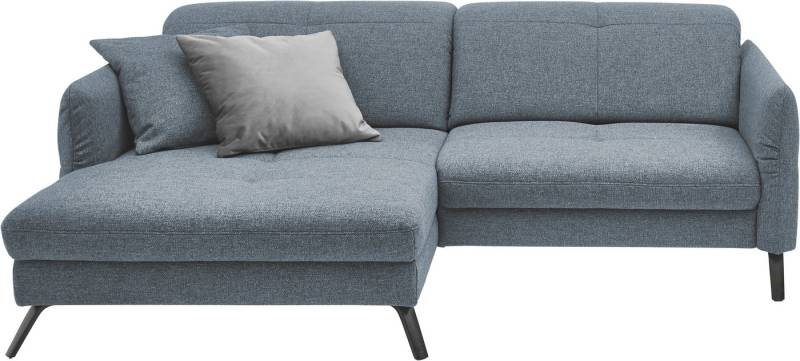 set one by Musterring Ecksofa SO 4400 V, wahlweise mit motorischer Bettfunktion & Kopfverstellung, Fuß schwarz von set one by Musterring