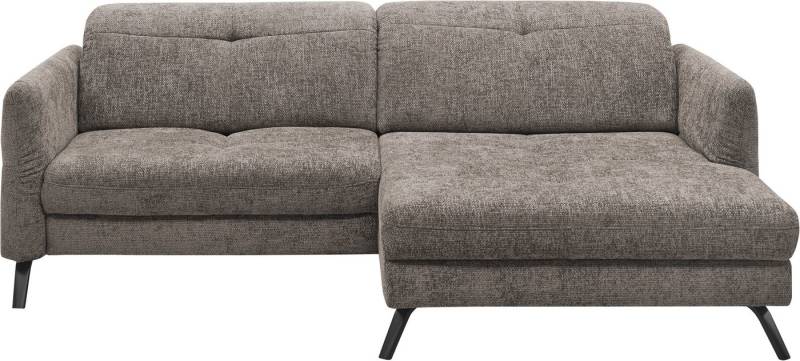 set one by Musterring Ecksofa SO 4400 V, wahlweise mit motorischer Bettfunktion & Kopfverstellung, Fuß schwarz von set one by Musterring