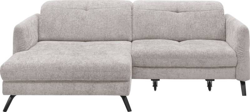 set one by Musterring Ecksofa SO 4400 V, wahlweise mit motorischer Bettfunktion & Kopfverstellung, Fuß schwarz von set one by Musterring