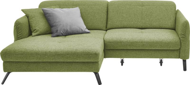 set one by Musterring Ecksofa SO 4400 V, wahlweise mit motorischer Bettfunktion & Kopfverstellung, Fuß schwarz von set one by Musterring