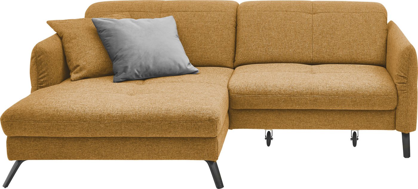 set one by Musterring Ecksofa SO 4400 V, wahlweise mit motorischer Bettfunktion & Kopfverstellung, Fuß schwarz set one by Musterring Ecksofa SO 4400 V, wahlweise mit motorischer Bettfunktion & Kopfverstellung, Fuß schwarz von set one by Musterring