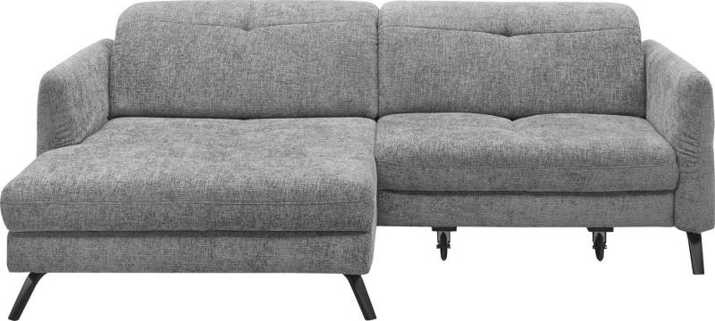 set one by Musterring Ecksofa SO 4400 V, wahlweise mit motorischer Bettfunktion & Kopfverstellung, Fuß schwarz von set one by Musterring