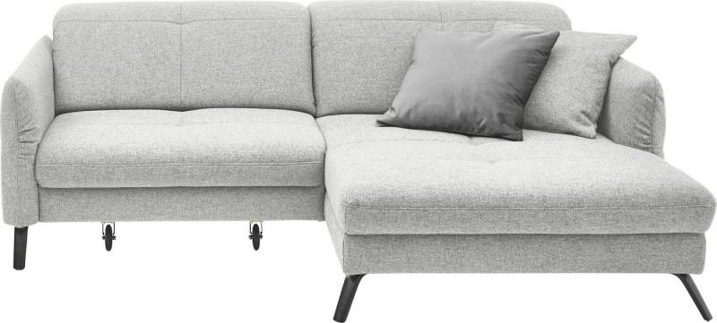 set one by Musterring Ecksofa SO 4400 V, wahlweise mit motorischer Bettfunktion & Kopfverstellung, Fuß schwarz von set one by Musterring