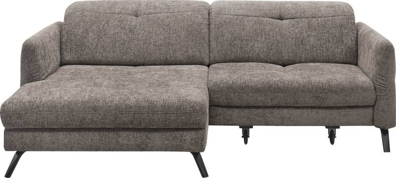 set one by Musterring Ecksofa SO 4400 V, wahlweise mit motorischer Bettfunktion & Kopfverstellung, Fuß schwarz von set one by Musterring