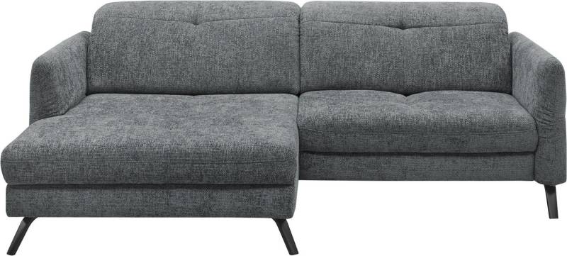 set one by Musterring Ecksofa SO 4400 V, wahlweise mit motorischer Bettfunktion & Kopfverstellung, Fuß schwarz von set one by Musterring