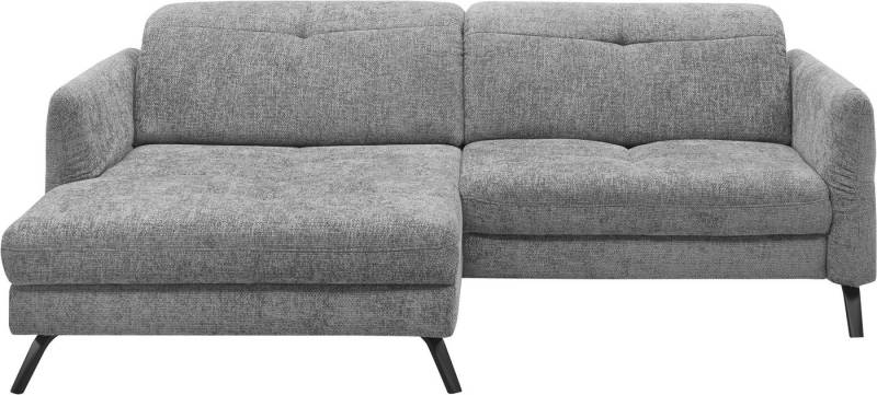 set one by Musterring Ecksofa SO 4400 V, wahlweise mit motorischer Bettfunktion & Kopfverstellung, Fuß schwarz von set one by Musterring
