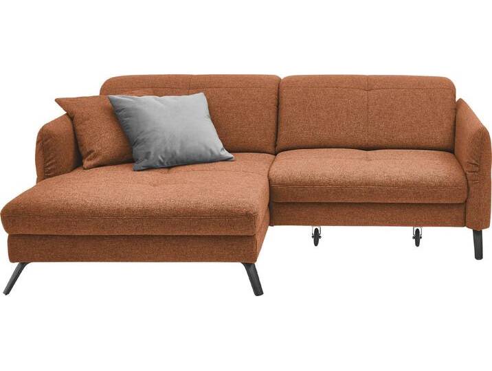 set one by Musterring Ecksofa SO 4400 V, wahlweise mit motorischer Bettfunktion & Kopfverstellung, Fuß schwarz von set-one-by-Musterring