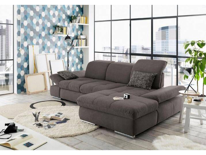 set one by Musterring Ecksofa SO4100 V, mit verstellbaren Kopfteilen, Cord-Bezug, braun von set-one-by-Musterring
