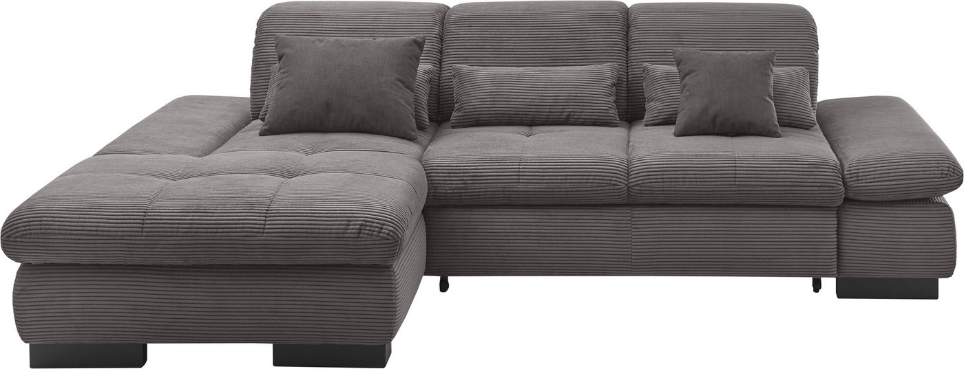set one by Musterring Ecksofa SO4100 V, mit verstellbaren Kopfteilen, wahlweise mit Funktionen, Cord-Bezug set one by Musterring Ecksofa SO4100 V, mit verstellbaren Kopfteilen, wahlweise mit Funktionen, Cord-Bezug von set one by Musterring