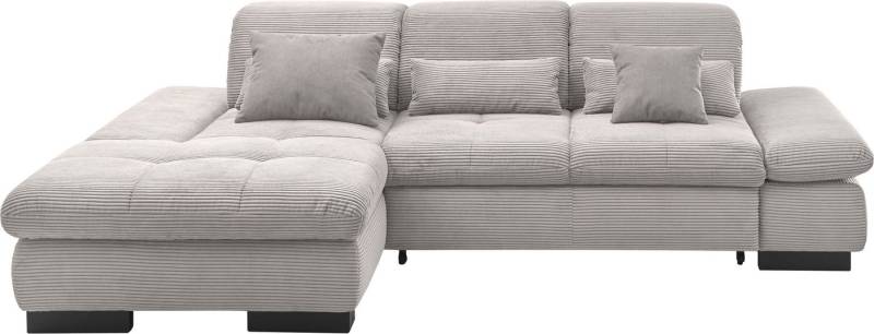 set one by Musterring Ecksofa SO4100 V, mit verstellbaren Kopfteilen, wahlweise mit Funktionen, Cord-Bezug von set one by Musterring