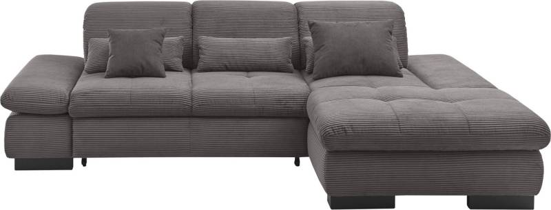 set one by Musterring Ecksofa SO4100 V, mit verstellbaren Kopfteilen, wahlweise mit Funktionen, Cord-Bezug von set one by Musterring