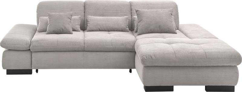 set one by Musterring Ecksofa SO4100 V, mit verstellbaren Kopfteilen, wahlweise mit Funktionen, Cord-Bezug von set one by Musterring