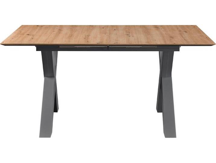 set one by Musterring Esstisch New Atlanta, Platte rechteckig mit schweizer Kante, ausziehbar, Gestell in X-Form, schwarz, matt set one by Musterring Esstisch New Atlanta, Platte rechteckig mit schweizer Kante, ausziehbar, Gestell in X-Form, schwarz, matt von set-one-by-Musterring