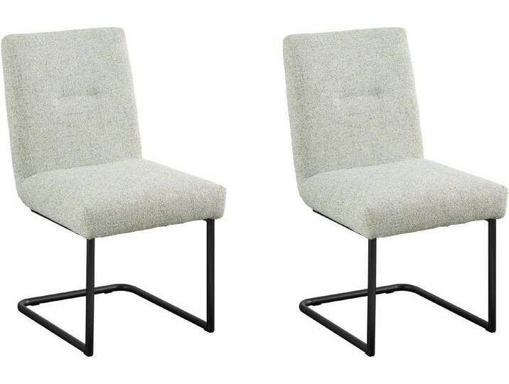 set one by Musterring Esszimmerstuhl Tracy, 2er-Set, Freischwingergestell schwarz, Sitz aus Webstoff, B52 x T65 cm, grün set one by Musterring Esszimmerstuhl Tracy, 2er-Set, Freischwingergestell schwarz, Sitz aus Webstoff, B52 x T65 cm, grün von set-one-by-Musterring