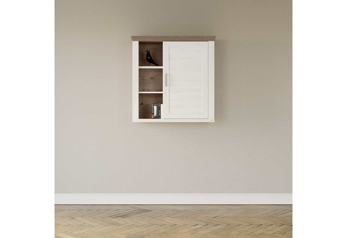 set one by Musterring Hängeschrank York Typ 23, mit Tür und offenen Fächern, Beleuchtung optional, B 105 cm set one by Musterring Hängeschrank York Typ 23, mit Tür und offenen Fächern, Beleuchtung optional, B 105 cm von set one by Musterring