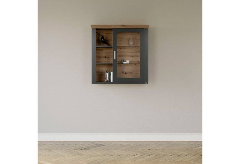 set one by Musterring Hängeschrank York Typ 21, mit Glastür, offene Fächer, Beleuchtung optional, B 105 cm von set one by Musterring