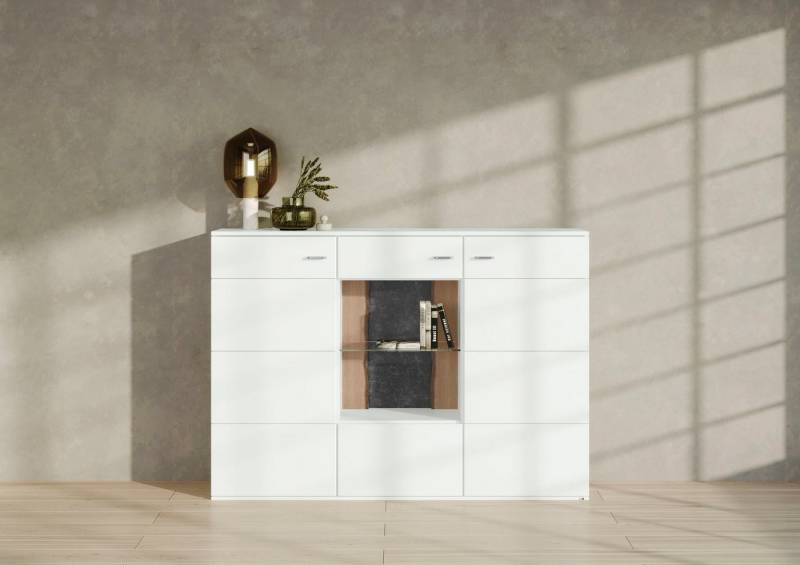 set one by Musterring Highboard TACOMA, Typ 52, Breite 180 cm, mit getönter Glastür von set one by Musterring