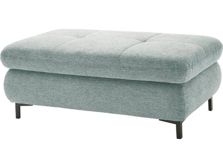 set one by Musterring Hocker SO 3400, Metallfuß schwarz, verschiedene Farben, Aufklappfunktion, B129 x T64cm, Korpus: Famosa ocean von set-one-by-Musterring