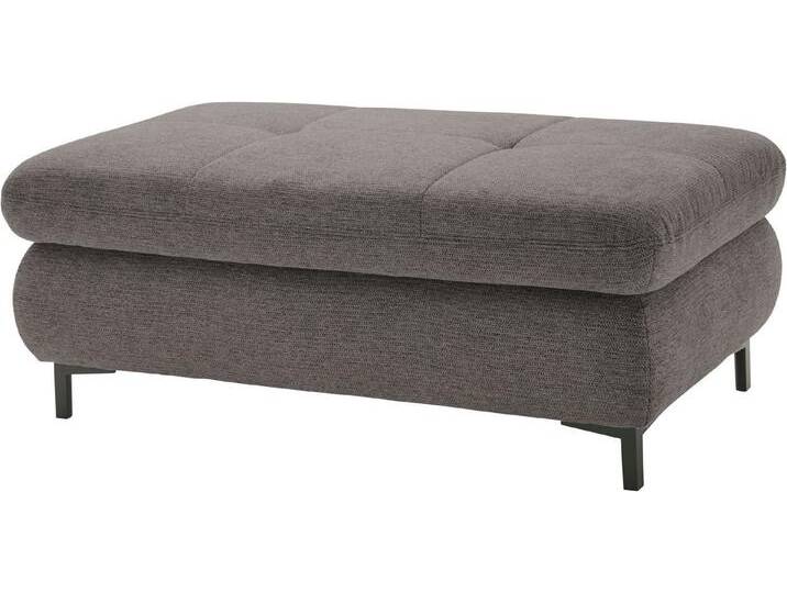 set one by Musterring Hocker SO 3400, Metallfuß schwarz, verschiedene Farben, Breite 129 x Tiefe 64 cm, Korpus: Famosa slate von set-one-by-Musterring