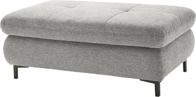 set one by Musterring Hocker SO 3400, Metallfuß schwarz, verschiedene Farben, Breite 129 x Tiefe 64 cm von set one by Musterring