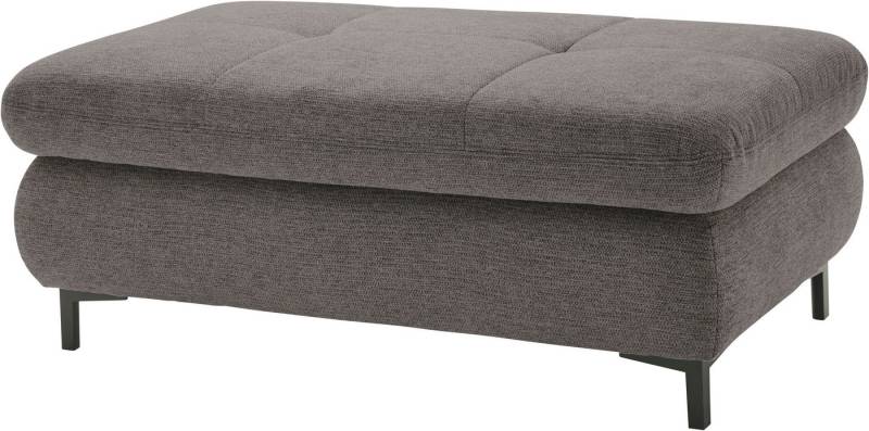 set one by Musterring Hocker SO 3400, Metallfuß schwarz, verschiedene Farben, Breite 129 x Tiefe 64 cm von set one by Musterring