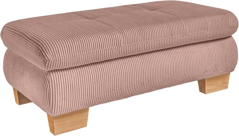 set one by Musterring Hocker SO 3400, Metallfuß schwarz, verschiedene Farben, Breite 129 x Tiefe 64 cm von set one by Musterring