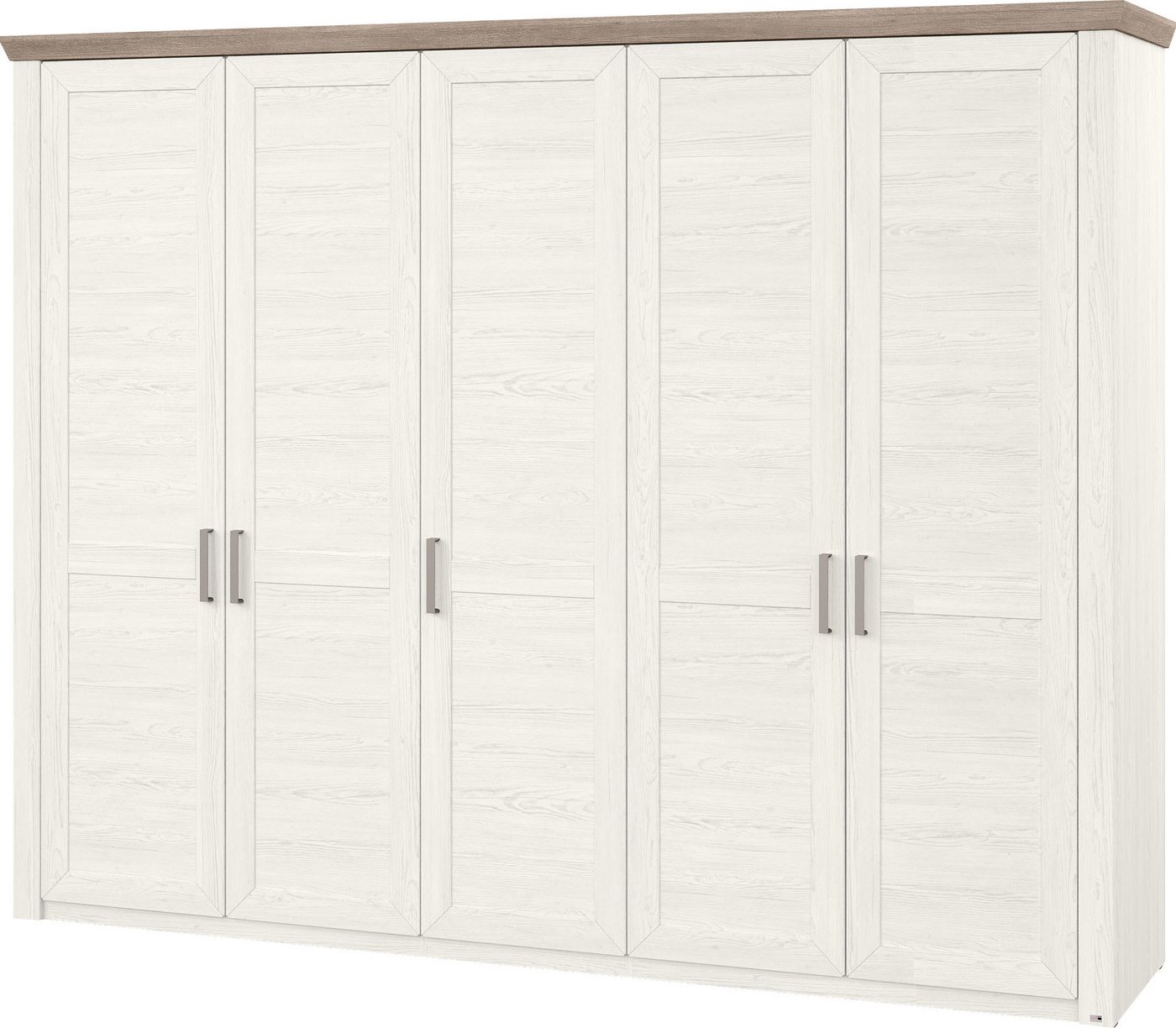 set one by Musterring Kleiderschrank York Schlafen (1-St) mit Holztüren und Kranz in Eiche, versch. Breiten, Höhe 207 x T60cm von set one by Musterring