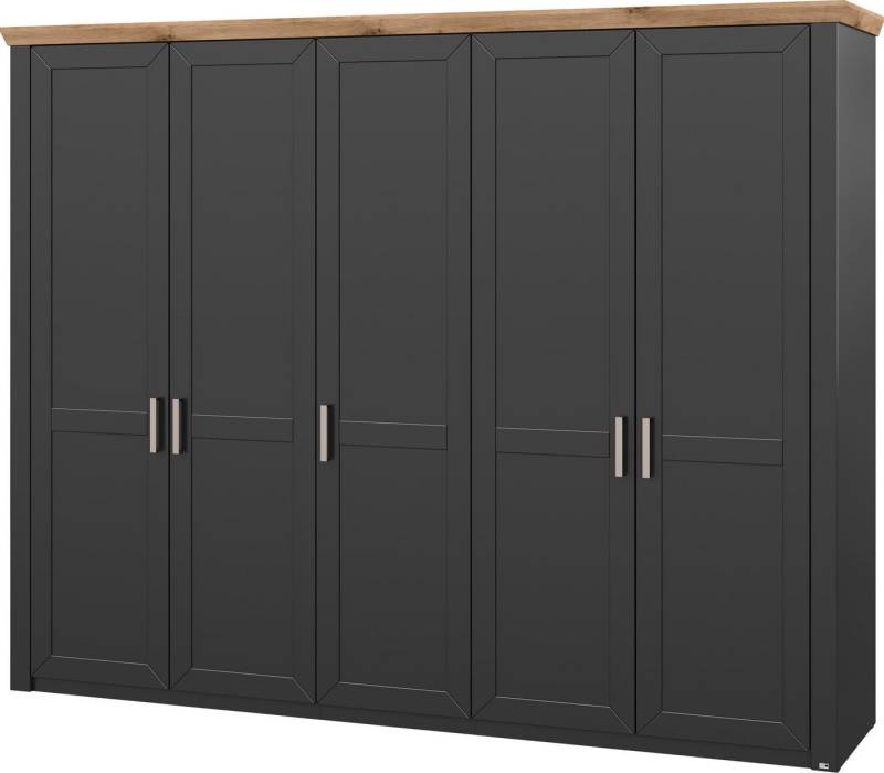 set one by Musterring Kleiderschrank York Schlafen (1-St) mit Holztüren und Kranz in Eiche, versch. Breiten, Höhe 207 x T60cm von set one by Musterring
