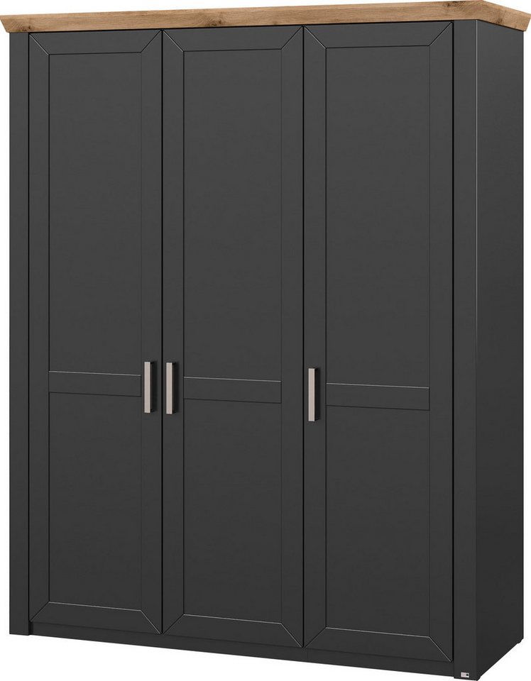 set one by Musterring Kleiderschrank York Schlafen (1-St) mit Holztüren und Kranz in Eiche, versch. Breiten, Höhe 207 x T60cm von set one by Musterring