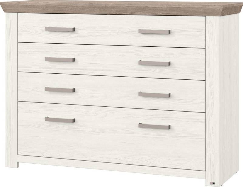 set one by Musterring Kommode York Schlafen (1 St), 8 Schubkästen an 4 Fronten, zwei Farbvarianten, Metallgriff, B129cm von set one by Musterring