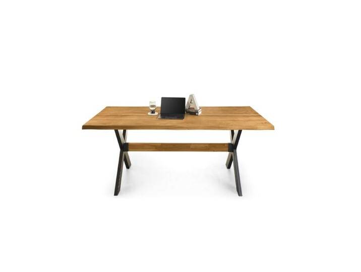 set one by Musterring Lakewood Esstisch Eiche massiv mit Baumkante - 160 x 100, Industrial, Natur von set-one-by-Musterring