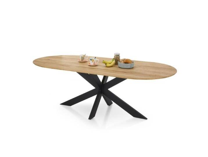 set one by Musterring Lakewood Esstisch Eiche massiv oval, Industrial, Natur von set-one-by-Musterring